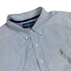 Ralph Lauren Classic Fit Oxford Shirt Light Blue Cotton Button Down Mens XXL